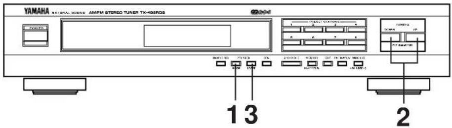 YAMAHA TX492RDS - Calling a program of your desired program type from among preset RDS stations (PTY SEEK) - 1