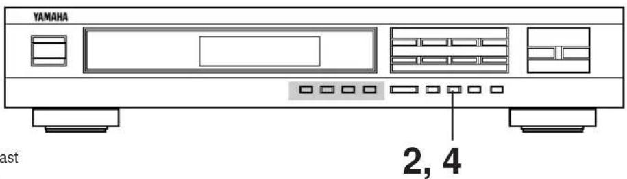 YAMAHA TX492RDS - BYTE AV PLACERING FÜR FÖRINSTÄLLDA STATIONER - 1