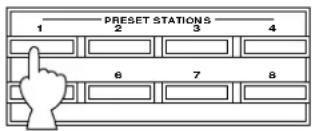 YAMAHA TX492RDS - Pour rappeler une station préreglee - 2