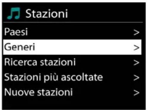 Soundmaster IR43DAB - Elenco stazioni - 1