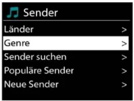 Soundmaster IR43DAB - Senderliste - 1
