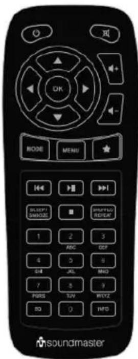 Soundmaster IR43DAB - Fernbedienung - 1