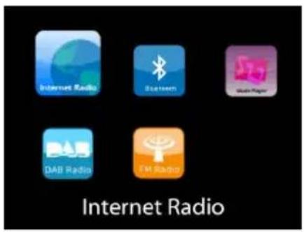 Soundmaster IR43DAB - Huvudmenu - 1