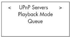 < UPnP Servers > Playback Mode Queue
