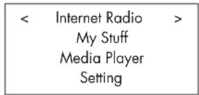< Internet Radio > My Stuff Media Player Setting
