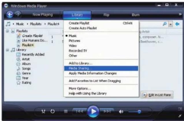 ROTEL RT12 - Configuration d'un serveur UPnP sur le PC - 1
