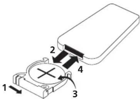 PIONEER FF6J - Inserting the battery - 1