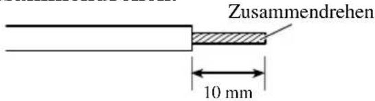 Zusammendrehen 10 mm