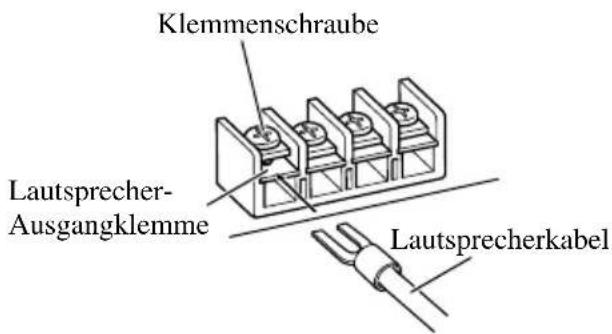 Klemmenschraube Lautsprecher- Ausgangklemme Lautsprecherkabel
