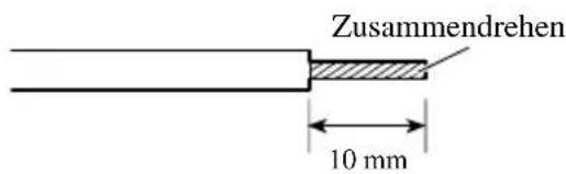 Zusammendrehen 10 mm