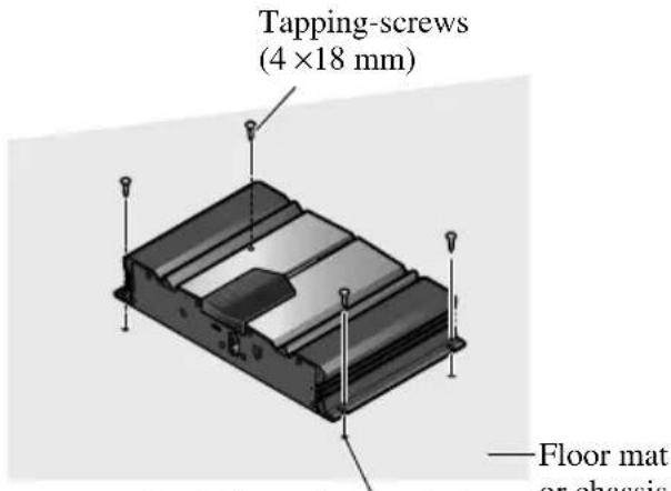 Tapping-screws (4 × 18 mm) — Floor mat or chassis