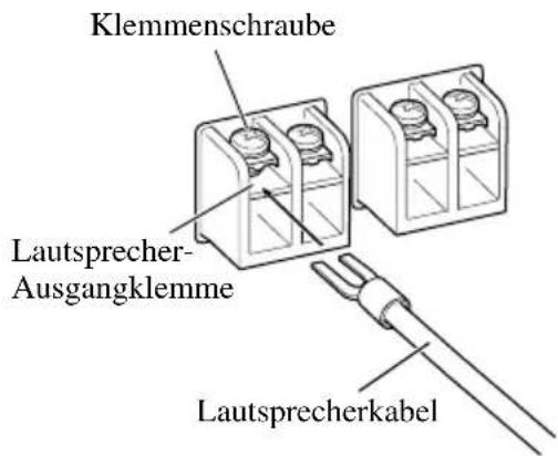 Klemmenschraube Lautsprecher- Ausgangklemme Lautsprecherkabel