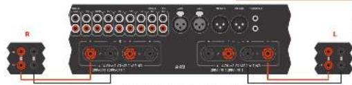 ARCAM FMJ P49 - Примечания по подключению аудиоколонок - 1