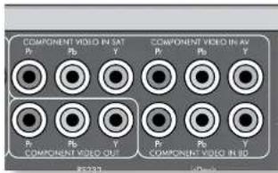 ARCAM FMJ AVR360 - Component/RGB video connectors - 1