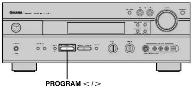 YAMAHA RXV630RDS - Wahl eines Sound-Feld-Programms - 1