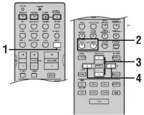 YAMAHA RXV630RDS - Changing parameter settings - 1