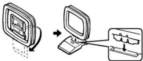 YAMAHA RXV630RDS - Collegamento dell'antenna AM ad anello - 1
