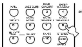 YAMAHA RXV630RDS - Einstellung des Herstellercodes - 5