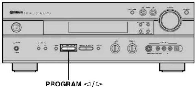 YAMAHA RXV630RDS - Choix d'une correction de champ sonore - 1