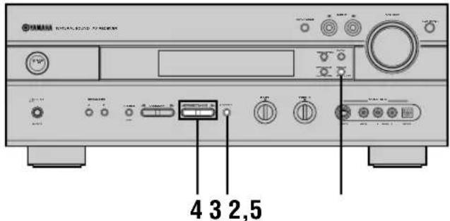 YAMAHA RXV630RDS - ■Mise en mémoire manuelle des fréquences de station - 1