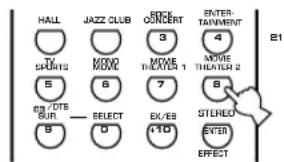 YAMAHA RXV630RDS - Select a DSP program if desired. - 2