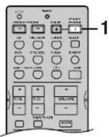 YAMAHA RXV630RDS - Inschakelen van de stroom - 2