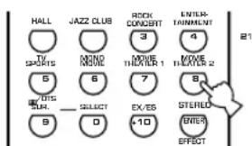 YAMAHA RXV630RDS - Pulse los botones numéricos para introducir el número de quatre digitos del fabricante correspondiente al componente que va a ser utilisé. - 1