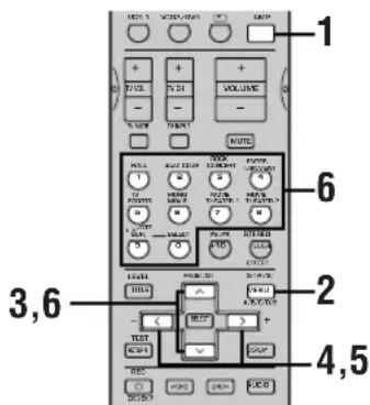 YAMAHA RXV630RDS - Op de afstandsbediening - 1