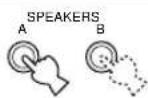 YAMAHA RXV630RDS - Premere SPEAKERS A o B per selezionare i diffusori principali da utilizzare. - 1
