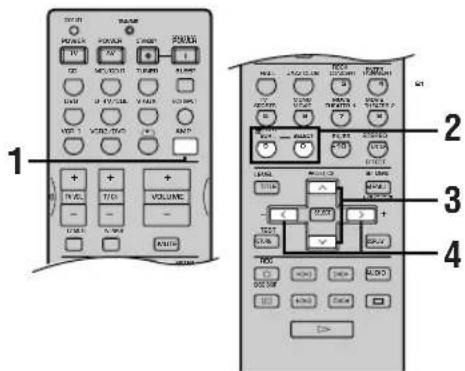 YAMAHA RXV630RDS - Ändern der Parameter - 1
