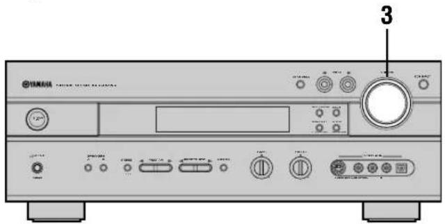 YAMAHA RXV630RDS - Verwendung des Testtons - 1