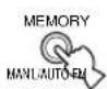 YAMAHA RXV630RDS - Press MEMORY (MAN'L/AUTO FM). - 1