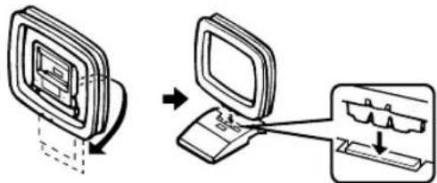 YAMAHA RXV630RDS - ■Conexión de la antenna de cuadro de AM - 1