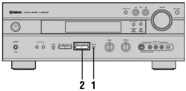 YAMAHA RXV630RDS - Accord sur une fréquence en mémoire - 1