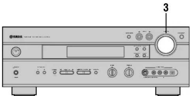 YAMAHA RXV630RDS - Using the test tone - 1