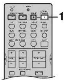 YAMAHA RXV630RDS - Turning on the power - 2