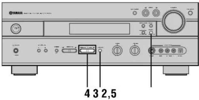 YAMAHA RXV630RDS - Manually presetting stations - 1