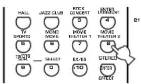YAMAHA RXV630RDS - Press the numeric buttons to enter the four digit manufacturer's code for the component to be used. - 1