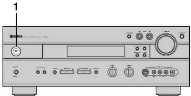 YAMAHA RXV630RDS - Attivazione dell'alimentazione - 1