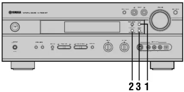 YAMAHA RXV630RDS - ■Preajuste automatico de emisoras (para emisoras de FM) - 1