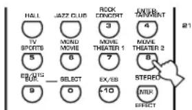 YAMAHA RXV630RDS - Se si desidera, selezionare un programma DSP. - 3