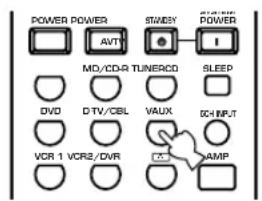 YAMAHA RXV630RDS - Tryck på en ingångsväljarknapp eller Aforall att valja styrning av den component, vars tillverkarkod du vill ta bort. - 1