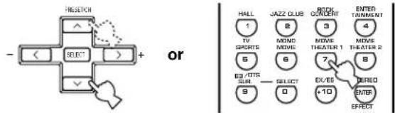 YAMAHA RXV630RDS - SPEAKER SET (speaker mode settings) - 1