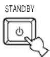 YAMAHA RXV630RDS - Press STANDBY/ON (STANDBY on the remote control) to set this unit in the standby mode. - 2