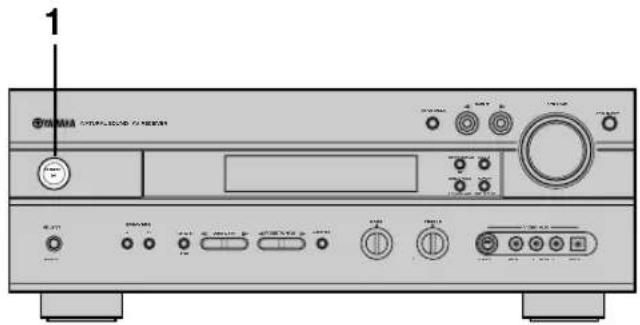 YAMAHA RXV630RDS - Einschalten der Stromversorgung - 1