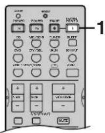 YAMAHA RXV630RDS - Attivazione dell'alimentazione - 2