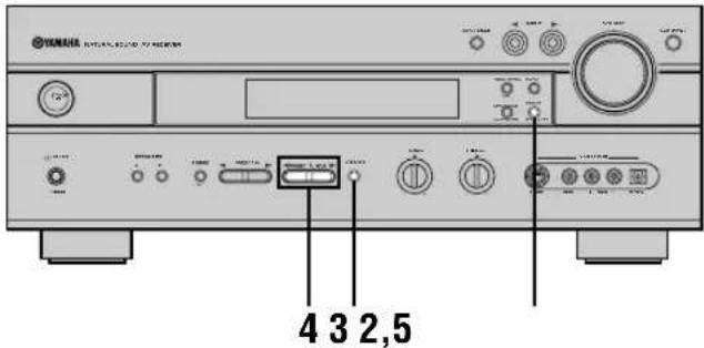 YAMAHA RXV630RDS - ■Handmatig voorprogrammeren van zenders - 1