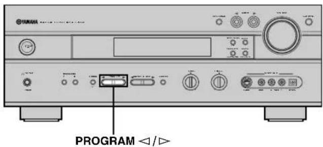 YAMAHA RXV630RDS - Selección de un programa de camino de sonido - 1