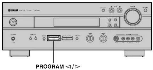 YAMAHA RXV630RDS - ■Selecteren van PRO LOGIC II - 1