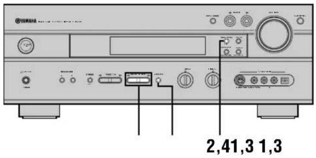 YAMAHA RXV630RDS - Echange de deux fréquences en mémoire - 1
